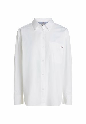 Tommy Hilfiger FLAG EMBROIDERY PATCH POCKET - Overhemdblouse - th optic white