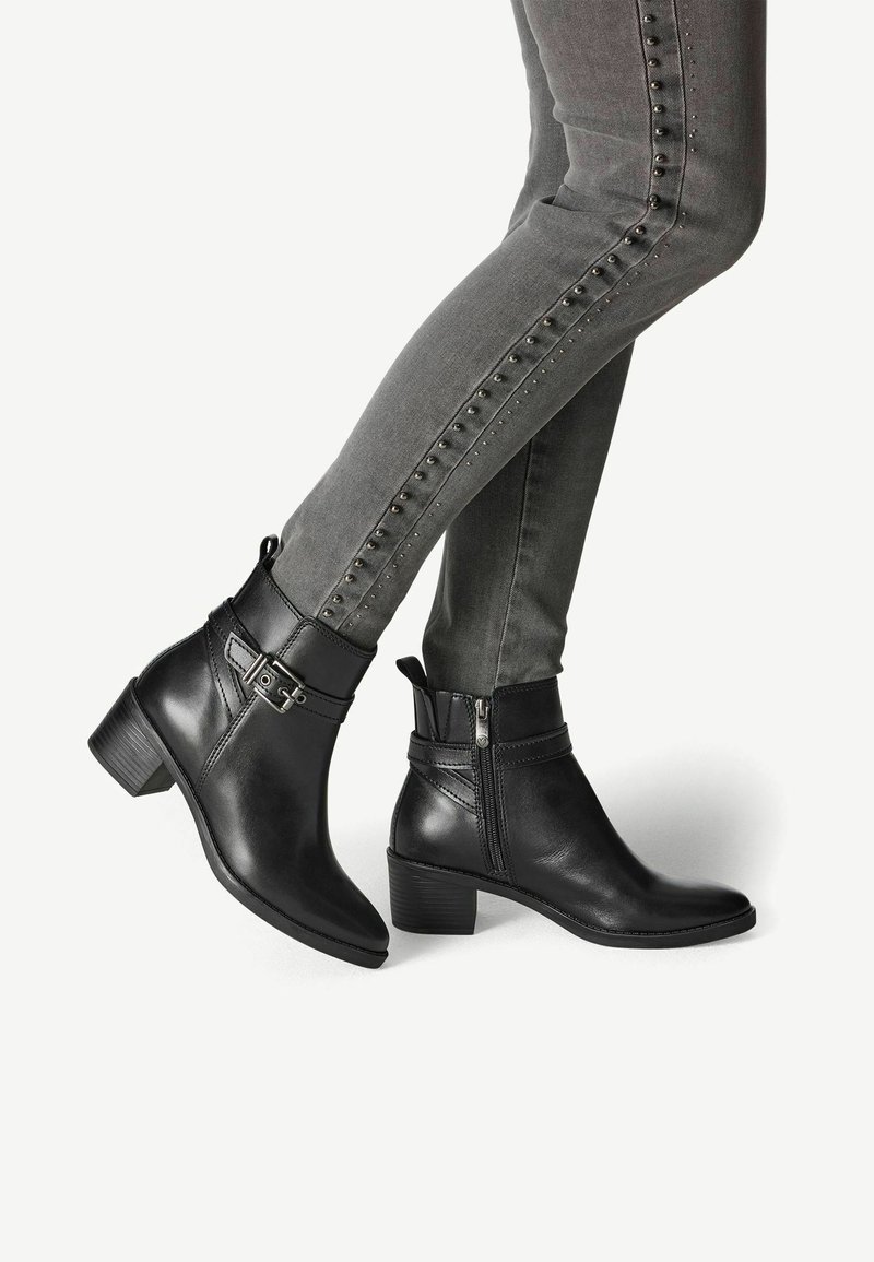 Marco Tozzi Botine cowboy/biker - black