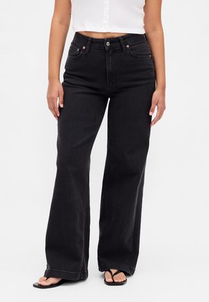 CURVY HIGH RISE STRIDE SAVILLE - Wide leg - black