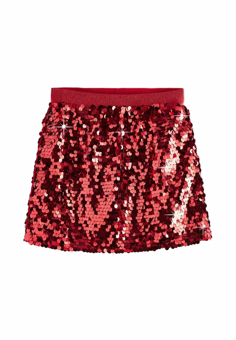 Bouclé mini-rok met pailletten | zilver | Co'Couture | Little Soho