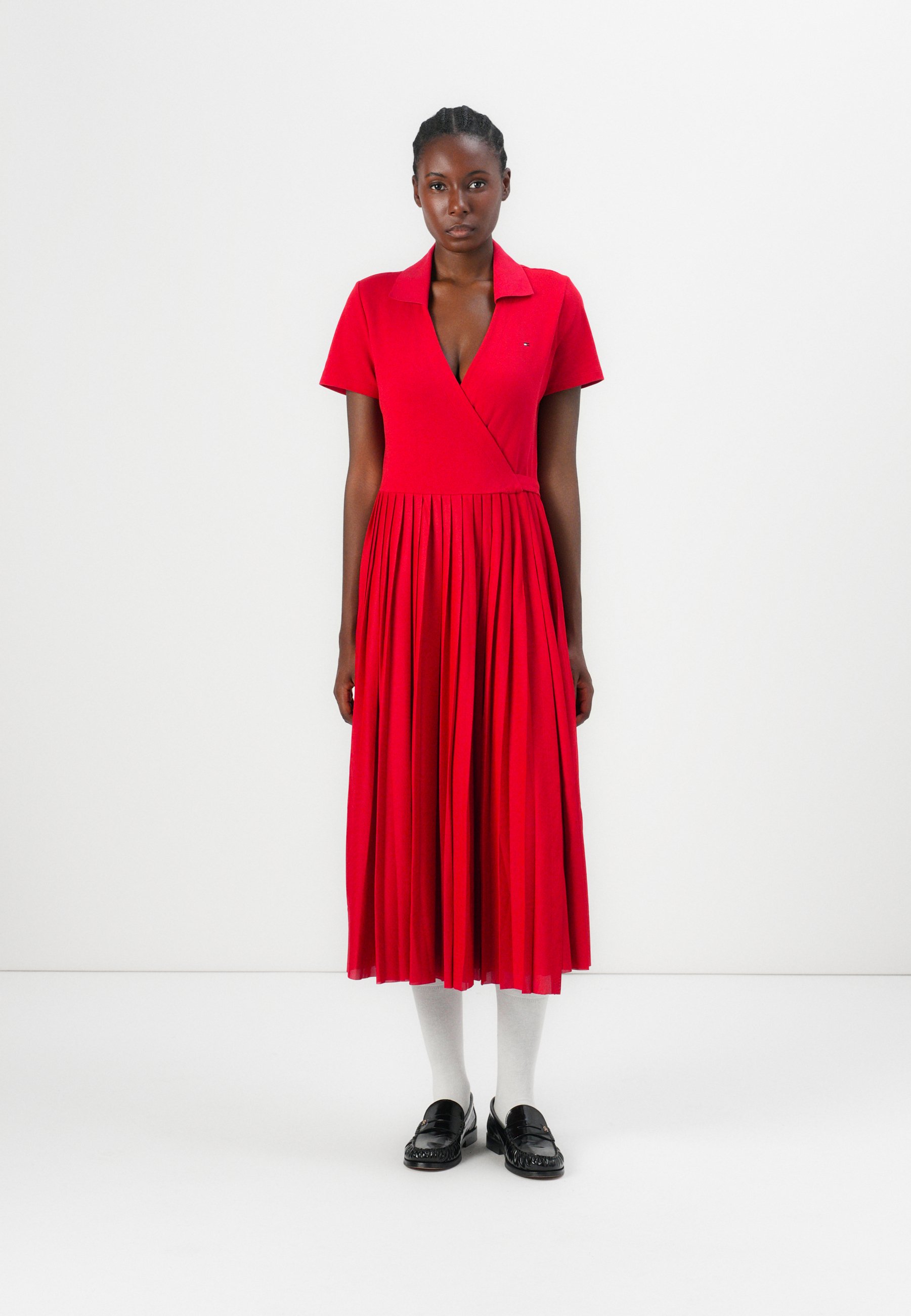 Tommy Hilfiger PLEATED WRAP DRESS - Shirt dress - medium red/red - Zalando.co.uk Tommy Hilfiger PLEATED WRAP DRESS - Shirt dress - medium red/red - Zalando.co.uk