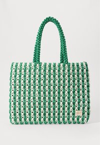CELIA KNOTTED TOTE - Maisiņveida soma - white/green