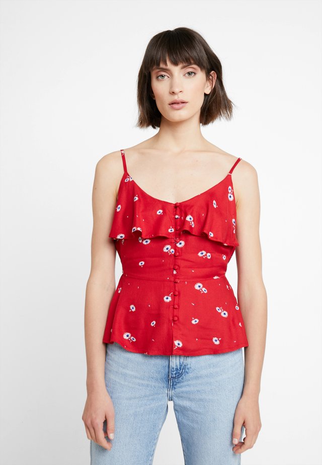 Top - red/white