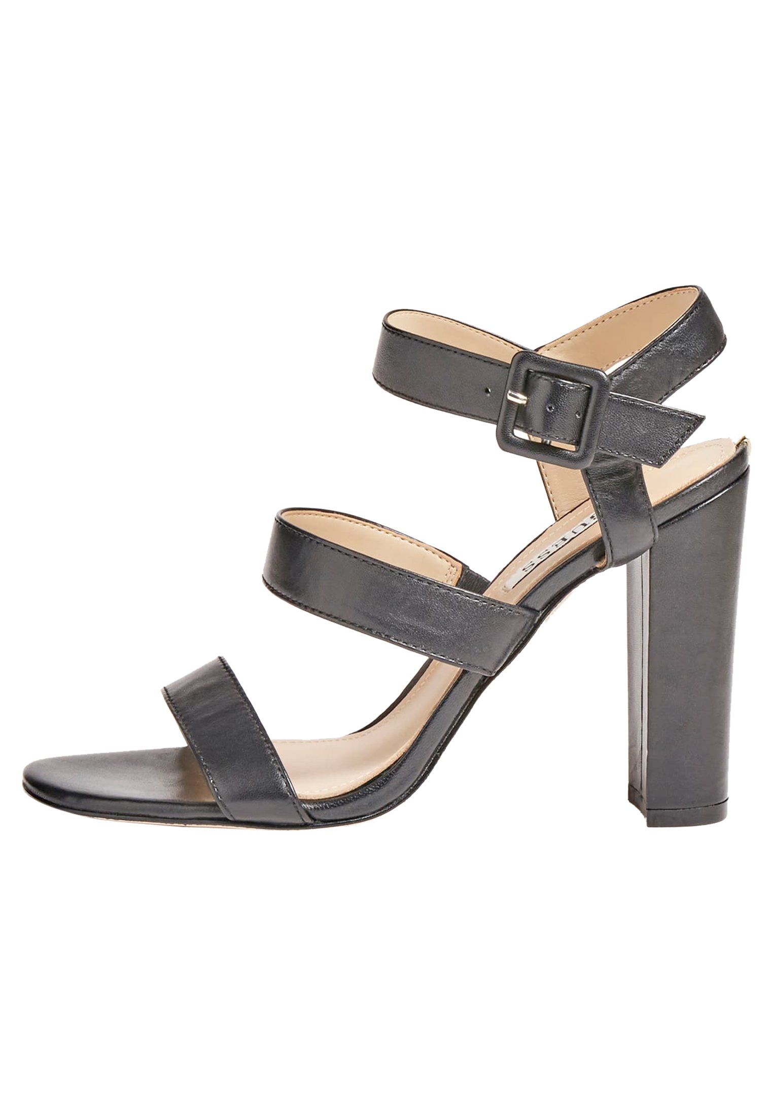 Guess MELODIE ECHTLEDER - Sandali con tacco - schwarz/nero - Zalando.it