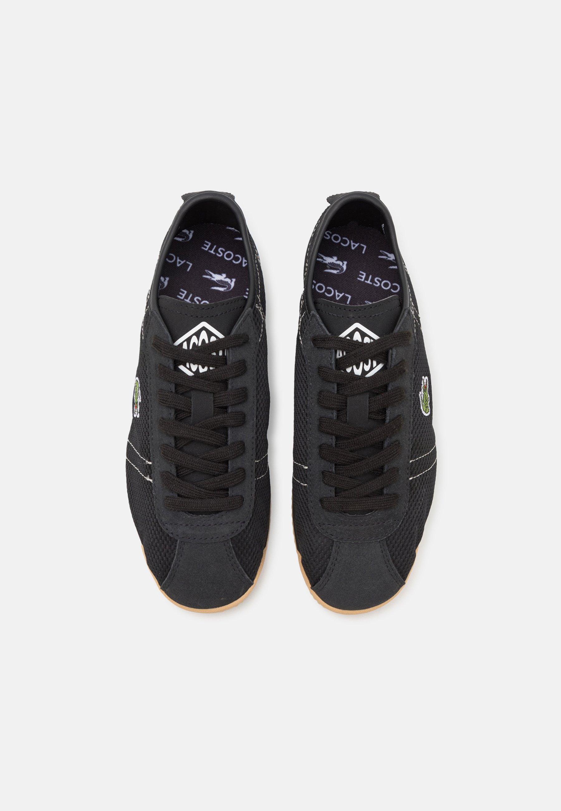 Lacoste CLUB-LOW - Trainers - black/light yellow/black - Zalando.co.uk