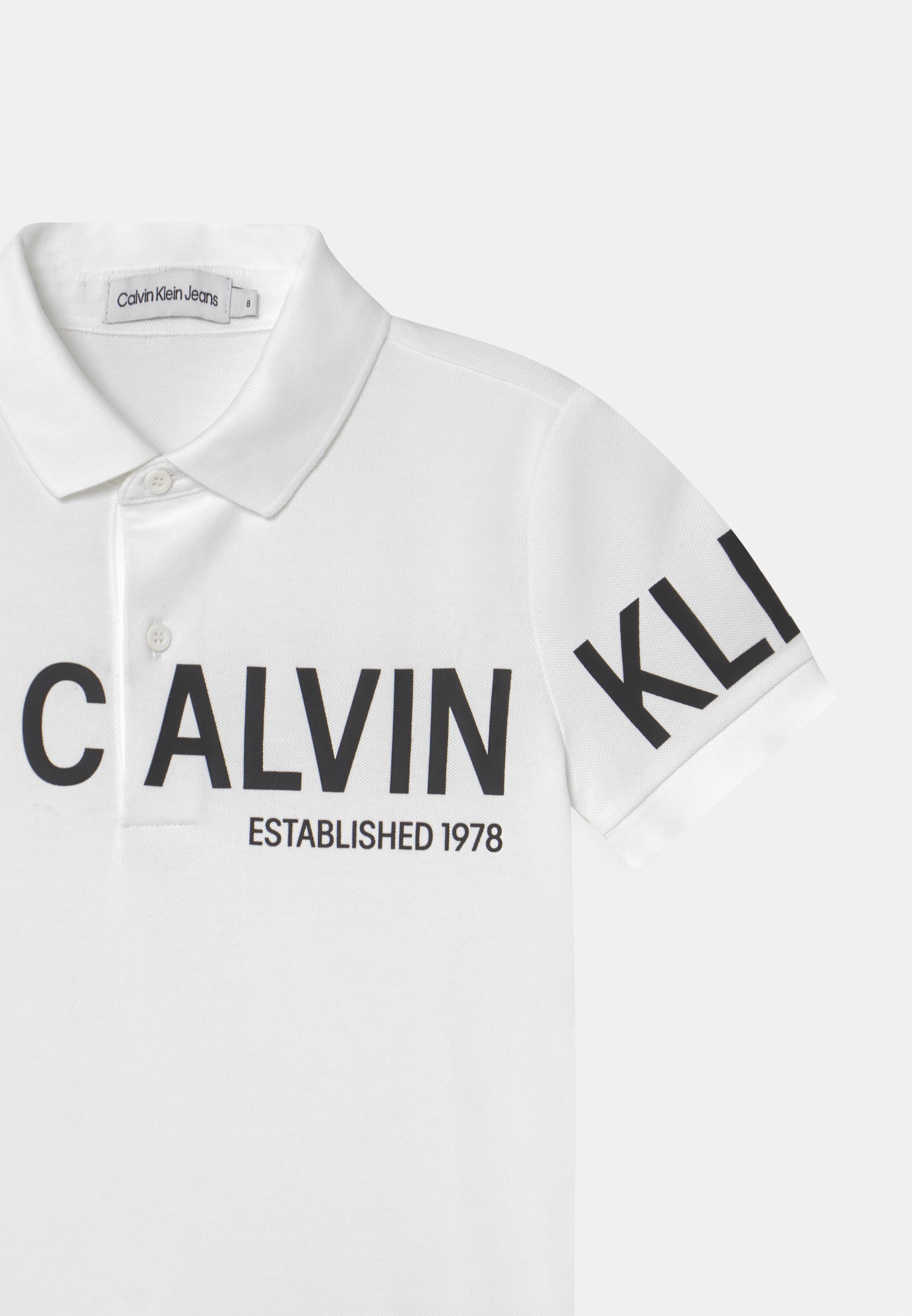 Calvin Klein Jeans HERO LOGO FITTED - Poloshirt - bright white/wit - Zalando .nl