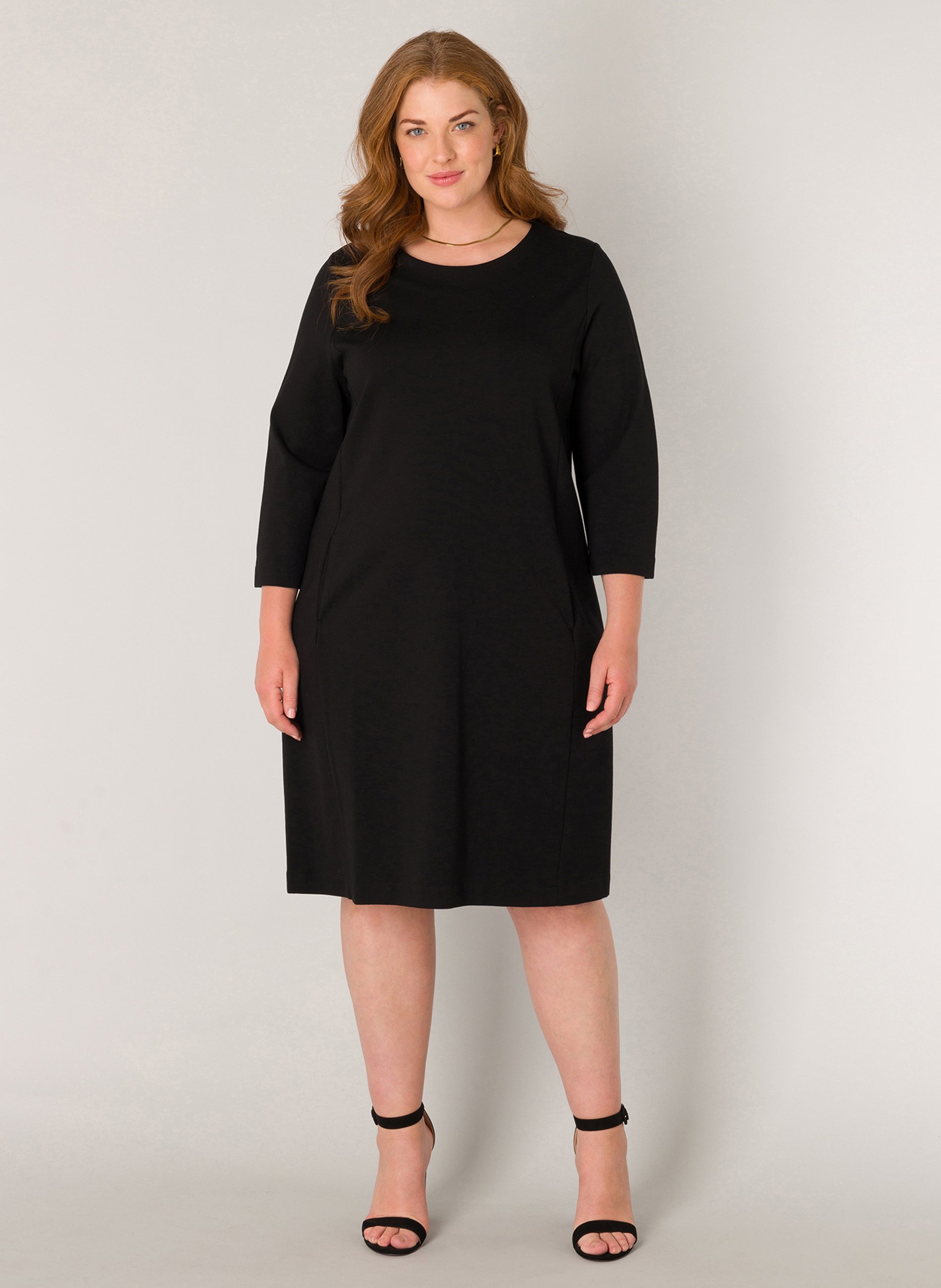 BASE LEVEL CURVY ONE PIECES ADDY Jurk black/zwart - Main Image
