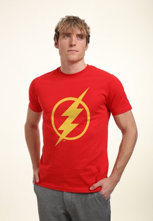 THE FLASH GRAPHIC LOGO - Triko s potiskem - red