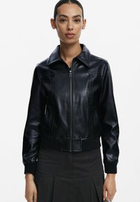 Desigual BIKER - Imiteret læderjakke - black