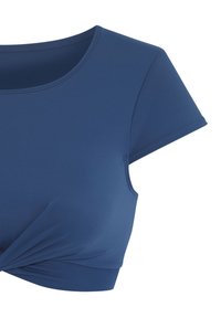 Kreuzungsdetail an der Vorderseite für einen eleganten Look. Hergestellt aus einem glatten, dehnbaren Stoff.