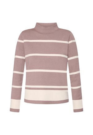 Betty Barclay, BETTY BARCLAY MIT STEHKRAGEN FEINSTRICKPULLOVER - Maglione - patch taupe beige