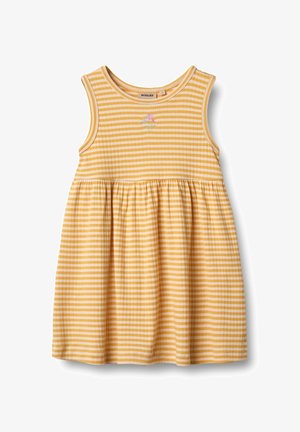 EMBROIDERY MARTHA - Haljina s naramenicama - yellow rib stripe