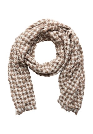 HOUNDSTOOTH STRUKTUR - Huivi - braun