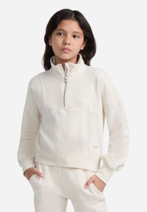Abercrombie & Fitch ESSENTIAL ZIP - Pusa - oatmeal heather