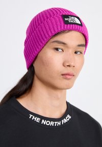 TNF LOGO BOX CUFFED  - Huer - deep mulberry