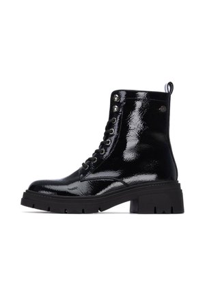 Stivaletti con plateau - black