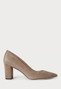 LANETTE SUEDE BLOCK HEEL PUMP - Escarpins - taupe brown