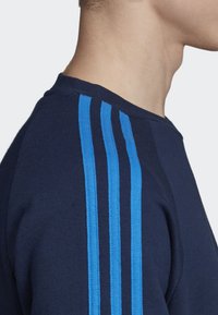 adidas Originals 3-STRIPES CREWNECK SWEATSHIRT - Sweatshirt - blue