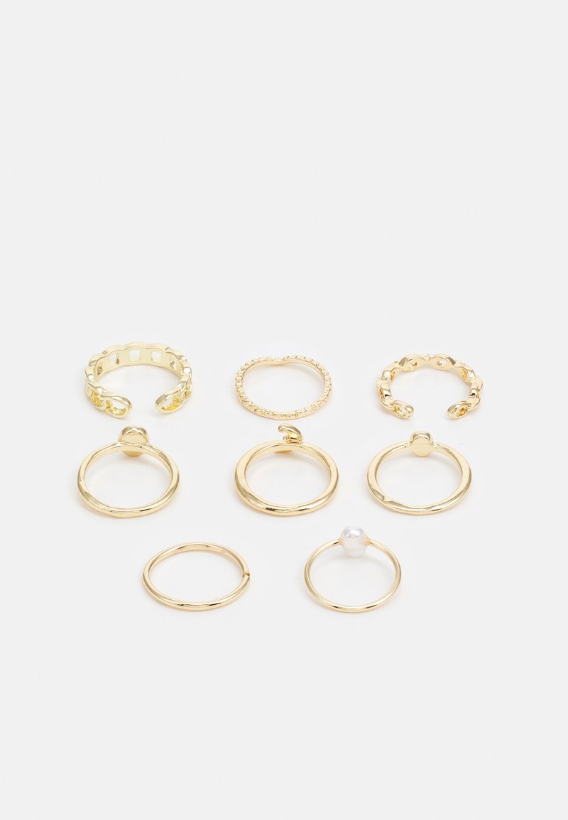Damen Halsketten | Pieces PCMELI 8 PACK Ring gold-coloured/goldfarben - JC64607 Damen Halsketten | Pieces PCMELI 8 PACK Ring gold-coloured/goldfarben - JC64607