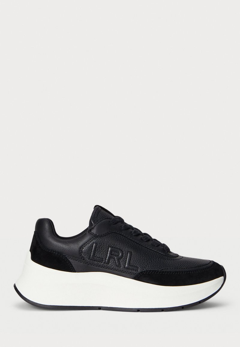 Lauren Ralph Lauren FRANKY SNEAKERS LOW TOP - Αθλητικά παπούτσια - black/black
