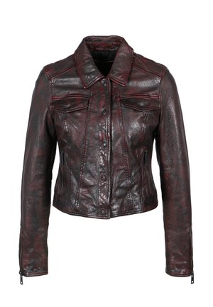 ENJOY ME - Leren jas - port wine