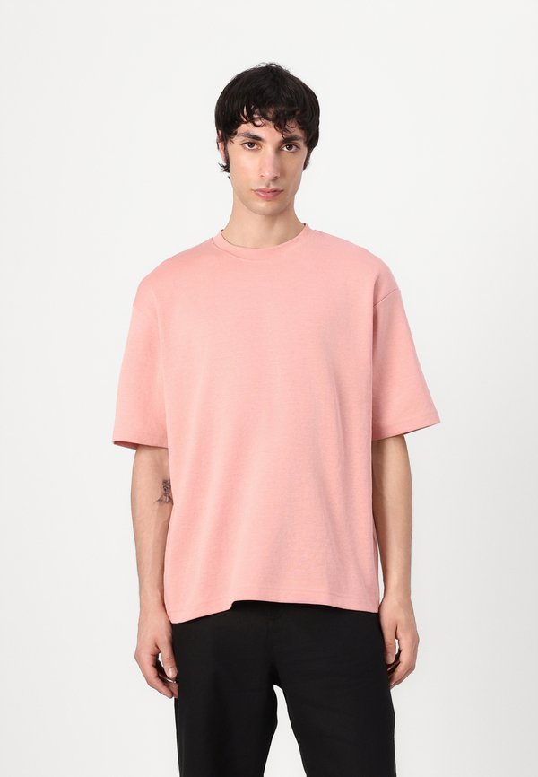 SLH LOOSE OSCAR O NECK TEE - Basic T-shirt - rose tan