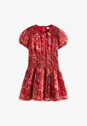 SHIRRED WAIST - Day dress - red