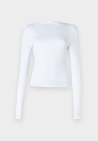 Soft Stretch Seamless Fabric Open-Back Top - Top dugih rukava - bright white