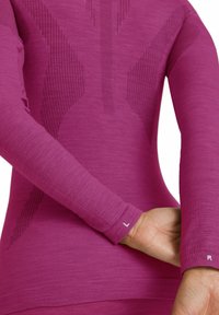 FALKE WOOL-TECH HIGH ZIP NECK COLD TO VERY COLD TEMPERATURES - Maglietta intima - radiant orchid