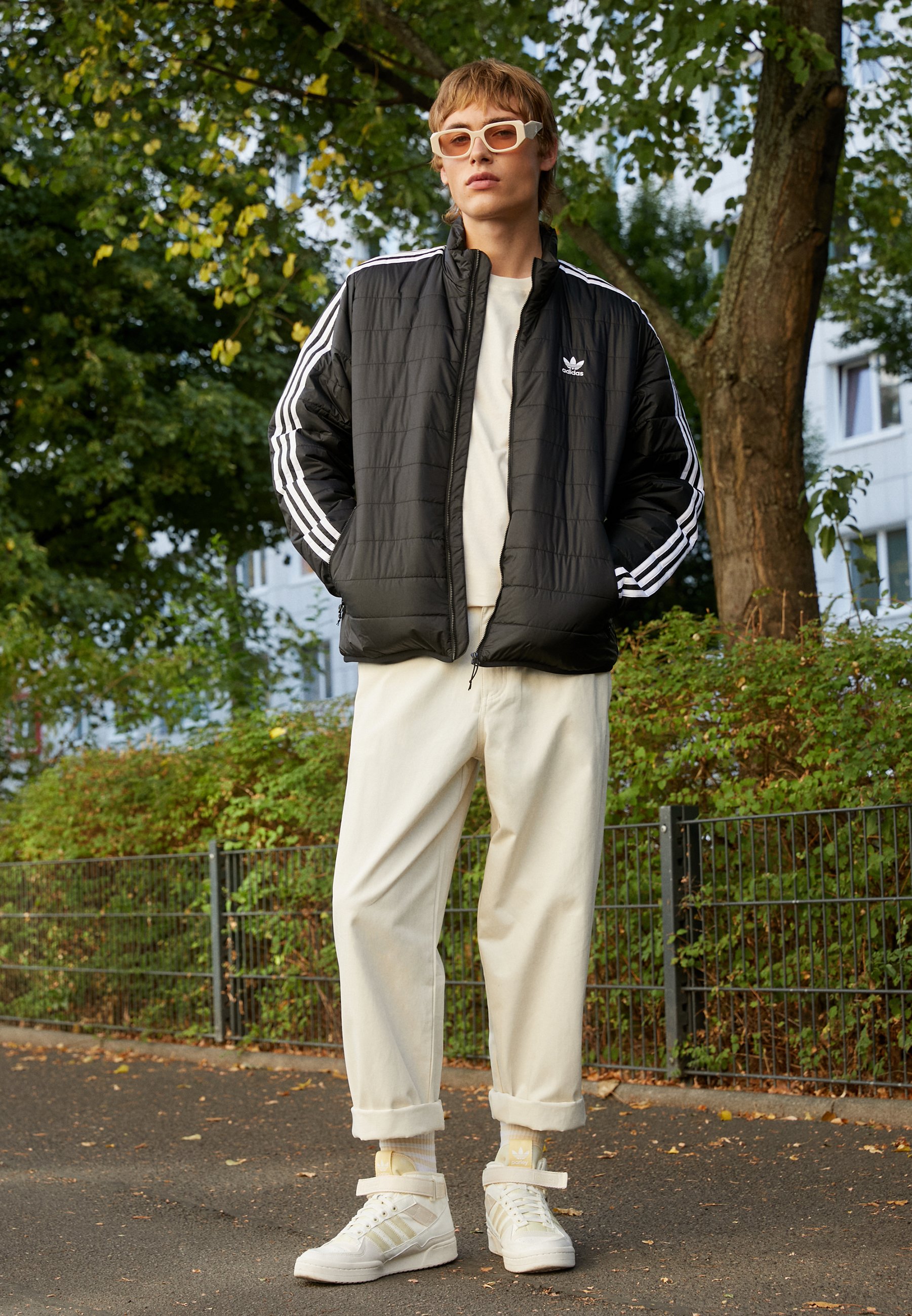 adidas Originals PADPUFF STAND - Jas - black/zwart - Zalando.nl