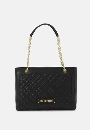 QUILTED CHAIN HANDBAG - Bolso de mano - nero