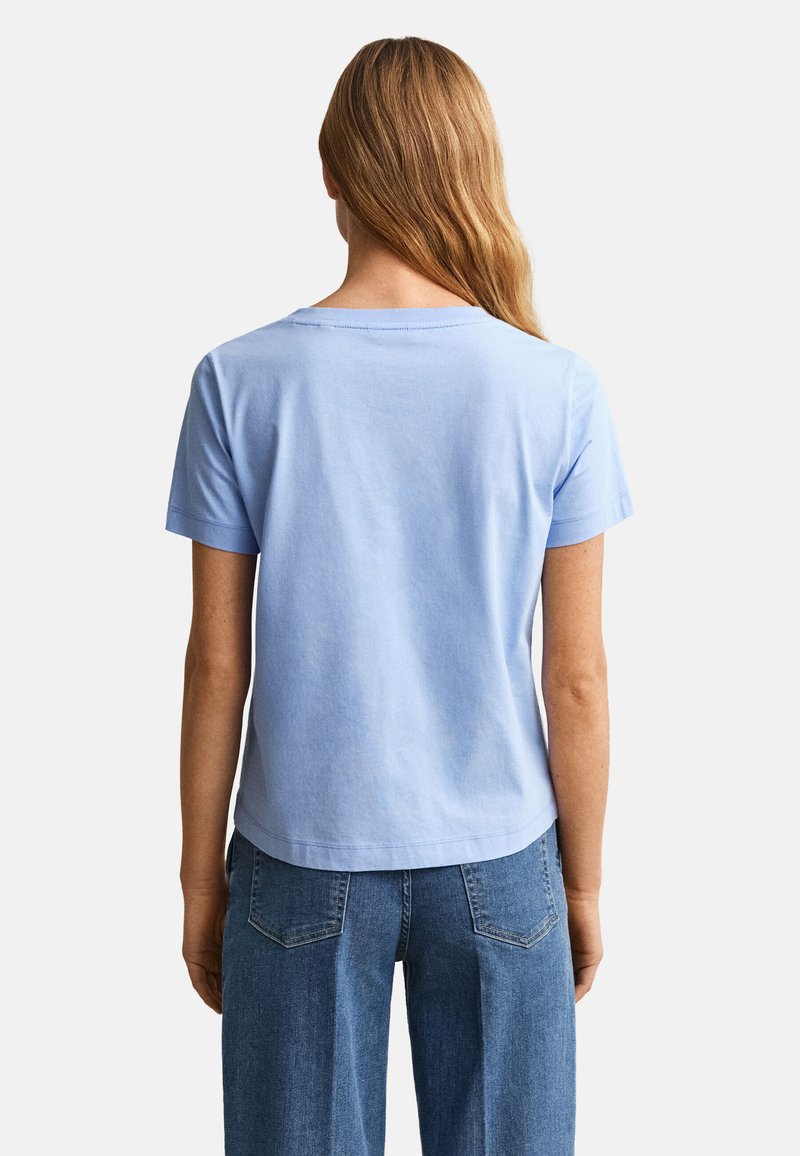 GANT Reg Shield Ss T-shirt Met V-hals dames T-Shirt