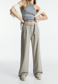 PULL&BEAR Broek - stone