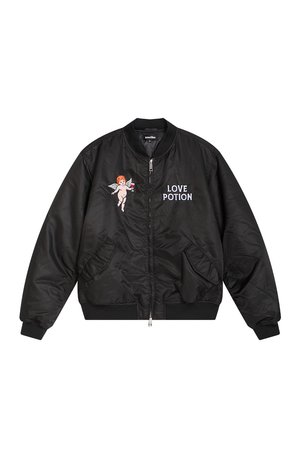 Kaotiko LOVE POTION UNISEX - Bomber Jacket - black
