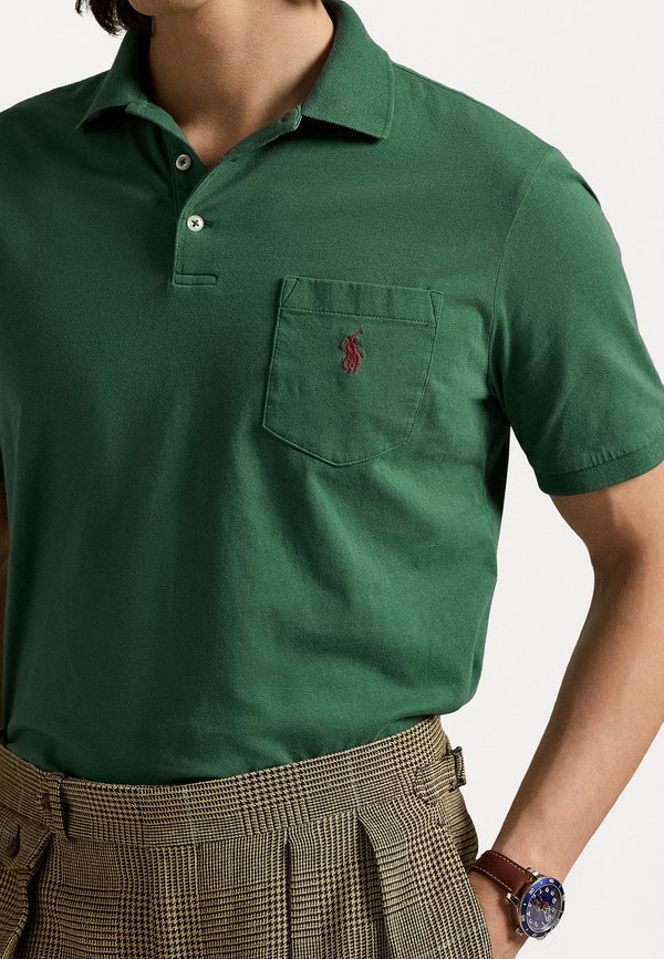 CLASSIC FIT JERSEY POCKET POLO SHIRT - Polo shirt - washed forest4
