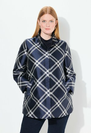 Ulla Popken CHECKERED - Manteau court - dark blue