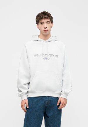 New Balance, TRACKSIDE HOODIE UNISEX - Суитшърт с качулка - grey matter
