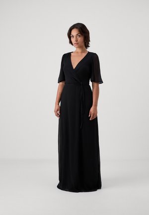 VMSMILLA 2/4 V NECK DRESS - Maxi-jurk - black