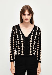Pullover - printed black