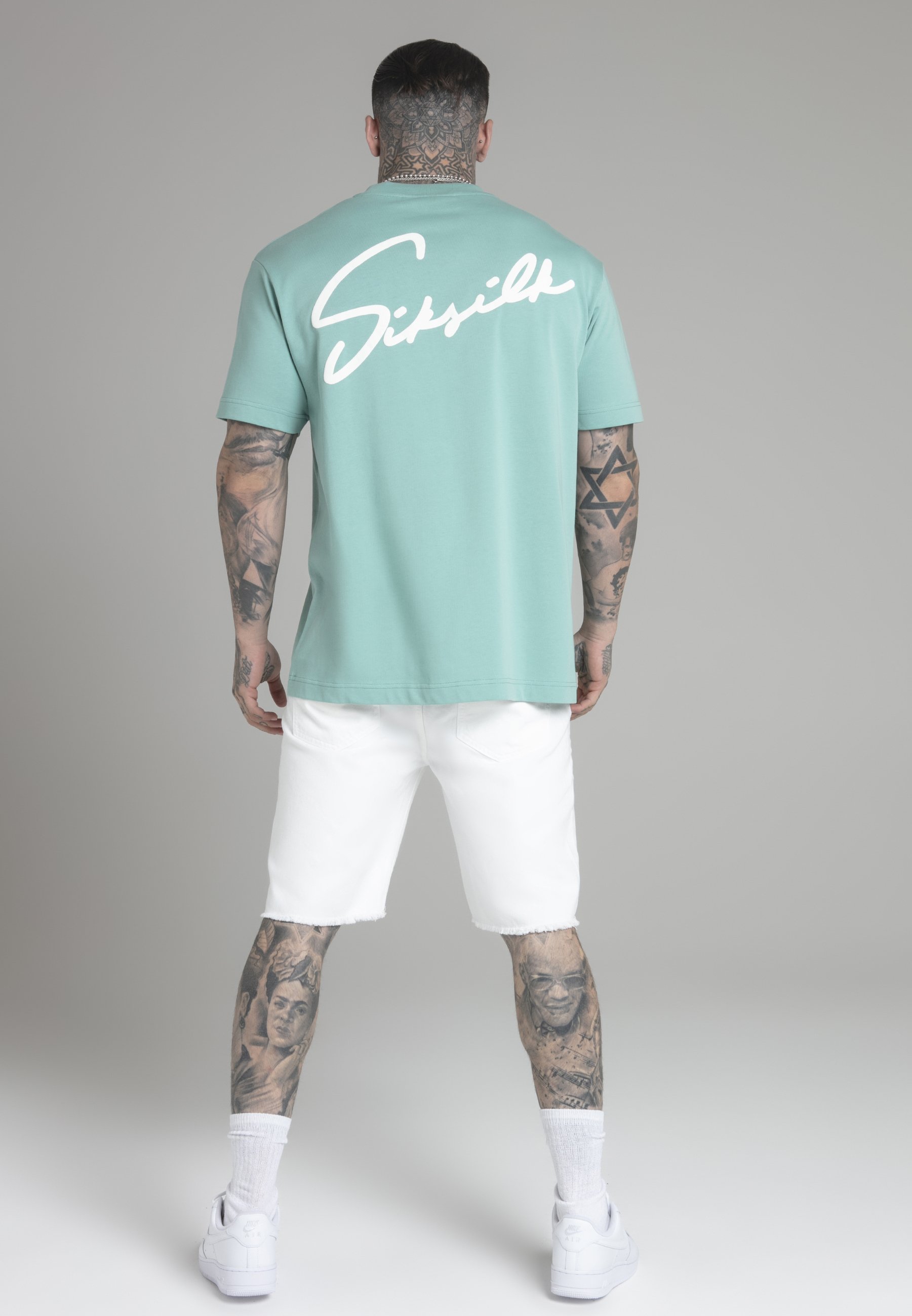 Siksilk Script T-shirt Verde Chile De Camiseta SikSilk Script