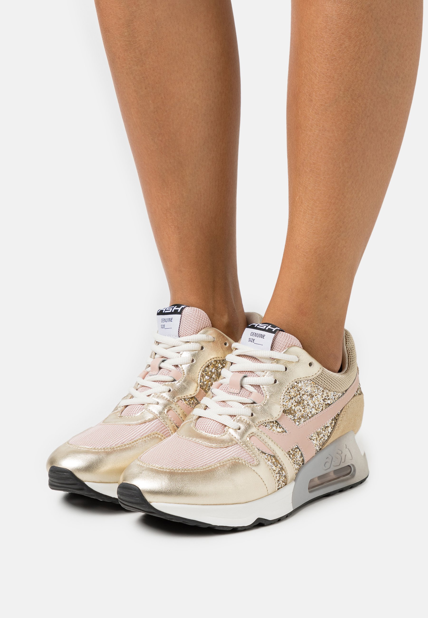 gold ash trainers