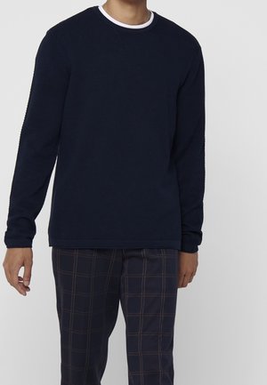 Strickpullover - dark blue