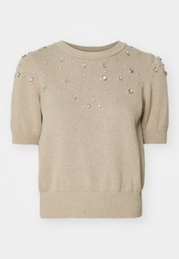 ONLJULES BLING ONECK - T-shirt imprimé - brown