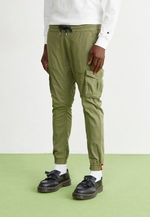TWILL JOGGER - Cargo trousers - vintage green