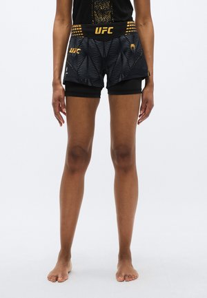 UFC ZENITH FIGHT NIGHT WOMEN S FIGHTSHORTS  - Sportiniai šortai - black/gold-coloured