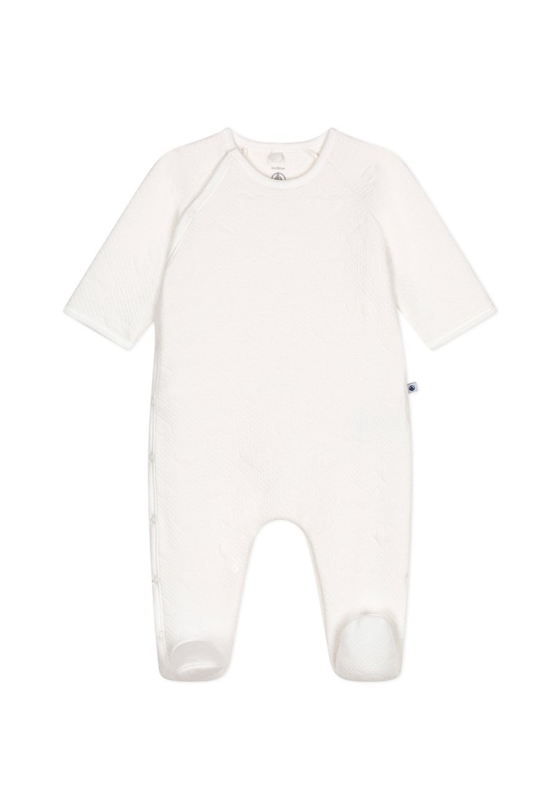 Petit Bateau NEWBORN DORS BIEN TUBIQUE MATELASSE UNISEX - Nattdrakt - marshmallow