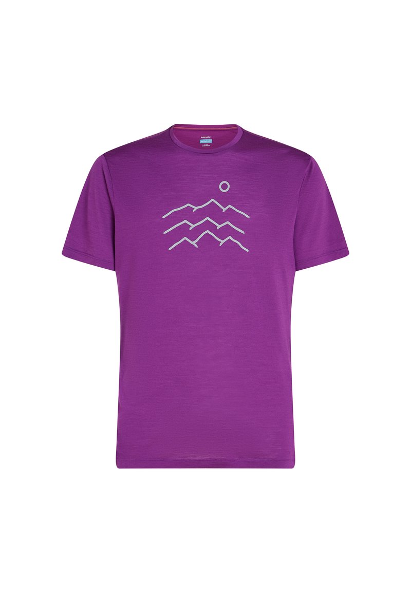 Icebreaker T-shirt print paars