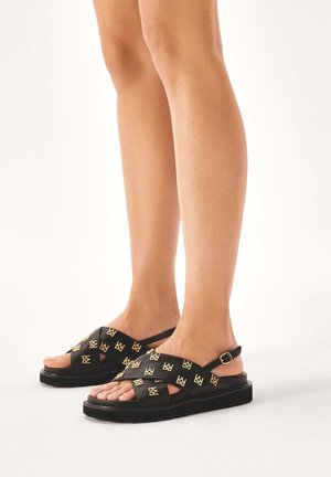 DESIRE - Sandalen met plateauzool - black