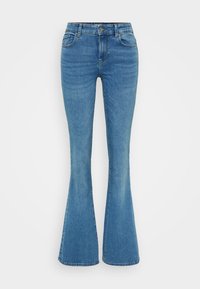 ONLLUSH RETRO - Calças de ganga à boca de sino - medium blue denim
