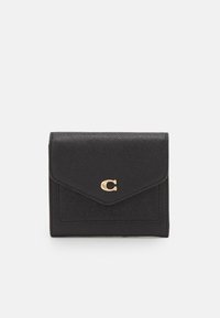 COACH CROSSGRAIN SMALL WALLET - Πορτοφόλι - black
